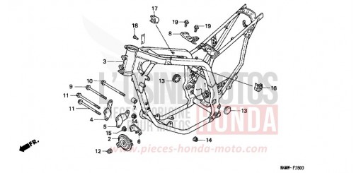 FRAME BODY XL600VW de 1998